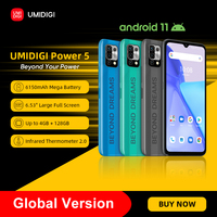 UMIDIGI Power 5 wersja globalna smartfon Android 11 Helio G25 16MP AI potrójny aparat 6150mAh 6.53 ''pełny ekran 1